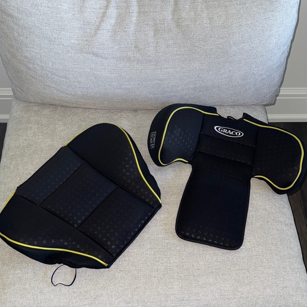 Graco Black and Yellow Kids Seat Cushion